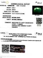 Load image into Gallery viewer, 6.66/CT Natural Panna Stone with Govt. Lab Certificate-12500D51206