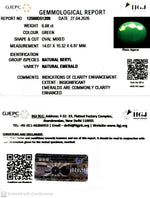 Load image into Gallery viewer, 6.68/CT Natural Panna Stone with Govt. Lab Certificate-12500D51209