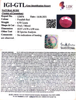 Load image into Gallery viewer, 5.21 Ratti Natural Indian Ruby with Govt. Lab Certificate-(2331)