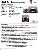 Load image into Gallery viewer, 7.62/CT Natural Hessonite Stone with Govt. Lab Certificate-125159