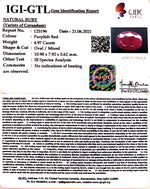 Load image into Gallery viewer, 5.51 Ratti Natural Mozambique Ruby with Govt. Lab Certificate-(12210)
