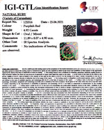 Load image into Gallery viewer, 5.46 Ratti Natural New Burma Ruby with Govt. Lab Certificate-(4551)