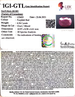 Load image into Gallery viewer, 7.03 Ratti Natural neo burma Ruby with Govt. Lab Certificate-(2331)