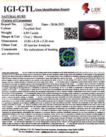 Load image into Gallery viewer, 5.36 Ratti Natural Neo Burma Ruby with Govt. Lab Certificate-(5661)