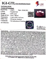 Load image into Gallery viewer, 5.52 Ratti Natural New Burma Ruby with Govt. Lab Certificate-(4551)