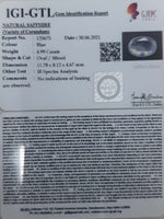 Load image into Gallery viewer, 4.99/CT Natural Blue Sapphire with Govt Lab Certificate-BLUSA9T