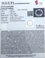 Load image into Gallery viewer, 5.49/CT Natural Blue Sapphire with Govt Lab Certificate-BLUSA9V