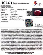 Load image into Gallery viewer, 5.41 Ratti Natural Neo Burma Ruby with Govt. Lab Certificate-(3441)