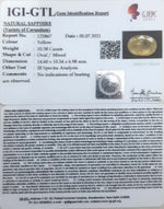 Load image into Gallery viewer, 10.38/CT Natural Ceylonese Pukhraj with Govt Lab Certificate (4551)
