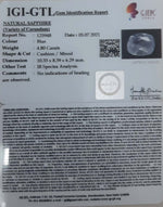 Load image into Gallery viewer, 5.32 Ratti Natural Blue Sapphire With Govt Lab Certified-(6771)