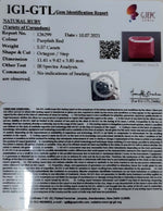 Load image into Gallery viewer, 6.18 Ratti Natural new burma Ruby with Govt. Lab Certificate-(2331)