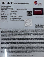 Load image into Gallery viewer, 5.18 Ratti Natural new burma Ruby with Govt. Lab Certificate-(2331)