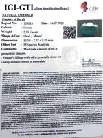 Load image into Gallery viewer, 3.49 Ratti Natural Panna Stone with Govt. Lab Certified-(6771)
