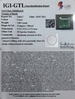 Load image into Gallery viewer, 3.41 Ratti Natural Panna Stone with Govt. Lab Certified-(3441)