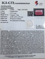 Load image into Gallery viewer, 6.36 Ratti Natural new burma Ruby with Govt. Lab Certificate-(2331)