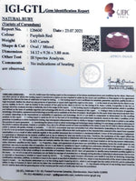 Load image into Gallery viewer, 6.24 Ratti Natural New Burma Ruby with Govt. Lab Certificate-(4551)