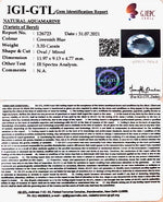 Load image into Gallery viewer, 3.35/CT Natural Aquamarine with Govt Lab Certificate-2331