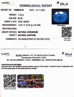 Load image into Gallery viewer, 7.29/CT Natural Blue Sapphire with Govt Lab Certificate (6771)