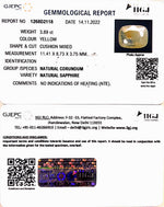 Load image into Gallery viewer, 3.89/CT Natural Ceylonese Pukhraj with Govt Lab Certificate-6771