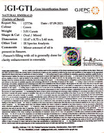 Load image into Gallery viewer, 3.01/CT Natural Panna Stone with Govt. Lab Certificate (6771)
