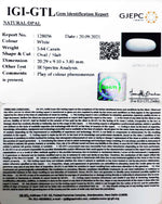 Load image into Gallery viewer, 5.64/CT Natural Fire Opal with Govt. Lab Certificate (3441)
