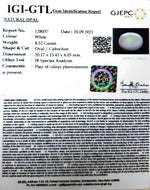 Load image into Gallery viewer, 8.52/CT Natural Fire Opal with Govt. Lab Certificate (3441)