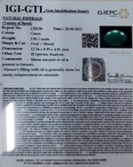 Load image into Gallery viewer, 3.91/CT Natural Panna Stone with Govt. Lab Certified (3441)