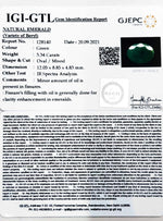 Load image into Gallery viewer, 3.34/CT Natural Panna Stone with Govt. Lab Certified (3441)
