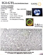 Load image into Gallery viewer, 7.50/CT Natural Blue Sapphire with Govt Lab Certificate-BLUSA9U