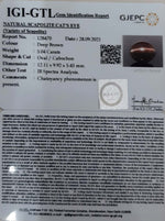 Load image into Gallery viewer, 5.04/CT Natural Scapolite Cat's Eye with Govt. Lab Certified-(1221)