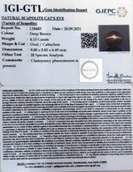 Load image into Gallery viewer, 4.15/CT Natural Scapolite Cat's Eye with Govt. Lab Certified-(1221)