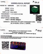 Load image into Gallery viewer, 3.79/CT Natural Panna Stone with Govt. Lab Certified (3441)