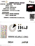 Load image into Gallery viewer, 5.59/CT Natural Ruby Stone with Govt. Lab Certificate-12927D53229