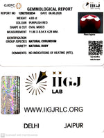 Load image into Gallery viewer, 4.83/CT Natural Ruby Stone with Govt. Lab Certificate-12927D53234