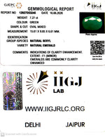 Load image into Gallery viewer, 7.27/CT Natural Panna Stone with Govt. Lab Certificate-12927D53245