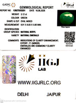 Load image into Gallery viewer, 3.12/CT Natural Panna Stone with Govt. Lab Certificate-12927D53251