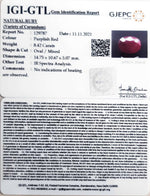 Load image into Gallery viewer, 9.34 Ratti Natural new burma Ruby with Govt. Lab Certificate-(2331)