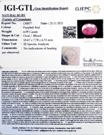 Load image into Gallery viewer, 4.53 Ratti Natural New Burma Ruby with Govt. Lab Certificate-(3441)