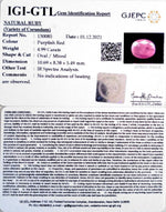 Load image into Gallery viewer, 5.52 Ratti Natural New Burma Ruby with Govt. Lab Certificate (5661)