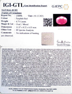 Load image into Gallery viewer, 5.25 Ratti Natural New Burma Ruby with Govt. Lab Certificate (5661)