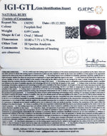 Load image into Gallery viewer, 4.69/CT Natural Neo Burma Ruby with Govt. Lab Certificate (3441)