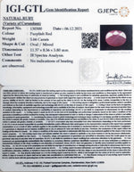 Load image into Gallery viewer, 6.28 Ratti Natural New Burma Ruby with Govt. Lab Certificate-(3441)