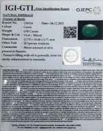 Load image into Gallery viewer, 5.49 Ratti Natural Panna Stone with Govt. Lab Certified-(130324)