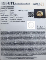 Load image into Gallery viewer, 4.57/CT Natural Ceylonese Pukhraj with Govt Lab Certificate-YELSA9V
