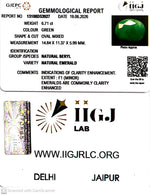 Load image into Gallery viewer, 6.71/CT Natural Panna Stone with Govt. Lab Certificate-13108D53927