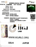 Load image into Gallery viewer, 8.47/CT Natural Panna Stone with Govt. Lab Certificate-13108D53936