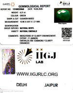 Load image into Gallery viewer, 6.31/CT Natural Panna Stone with Govt. Lab Certificate-13108D53940