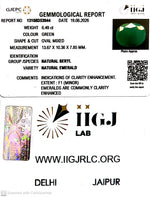 Load image into Gallery viewer, 6.49/CT Natural Panna Stone with Govt. Lab Certificate-13108D53944