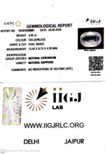 Load image into Gallery viewer, 4.95/CT Natural White Sapphire with Govt Lab Certificate-13121D53981