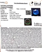 Load image into Gallery viewer, 5.06 Ratti Natural blue sapphire with Govt. Lab Certificate (6771)